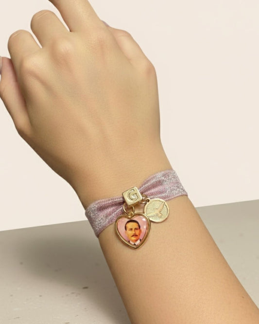 Brazalete elástico San José Gregorio Hernández Personalizado con tu inicial