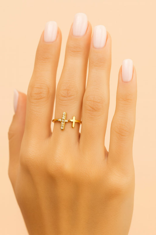 Crosses Gold Ring