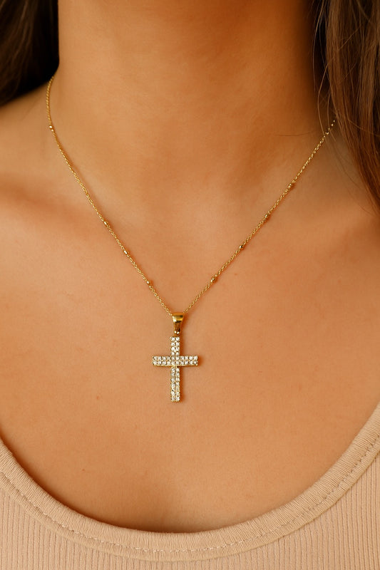 Bedazzled Cross Necklace